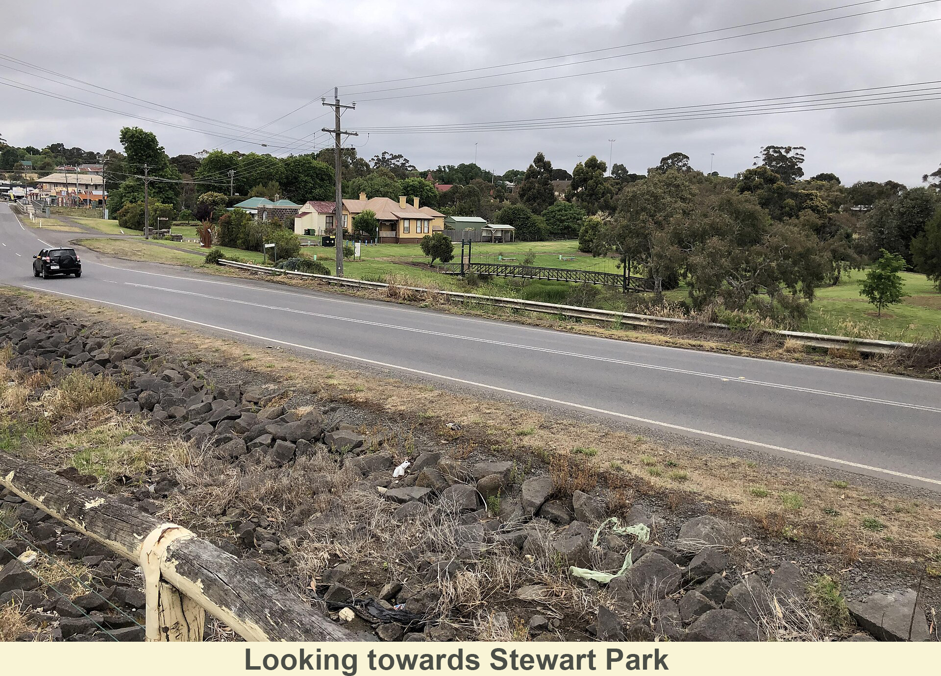 Looking towards Stewart Park